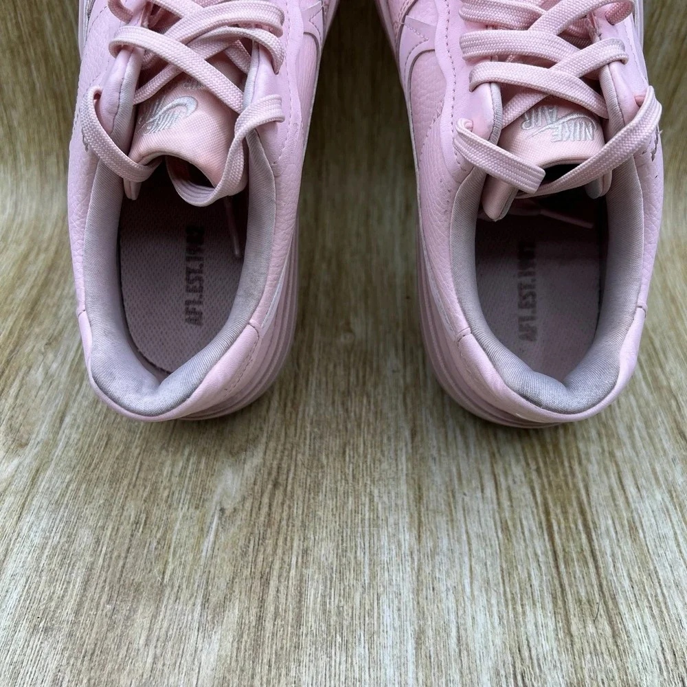 Nike Air Force 1 PLT.AF.ORM Women's Size 9.5 Pink Leather Shoes DJ9946-600